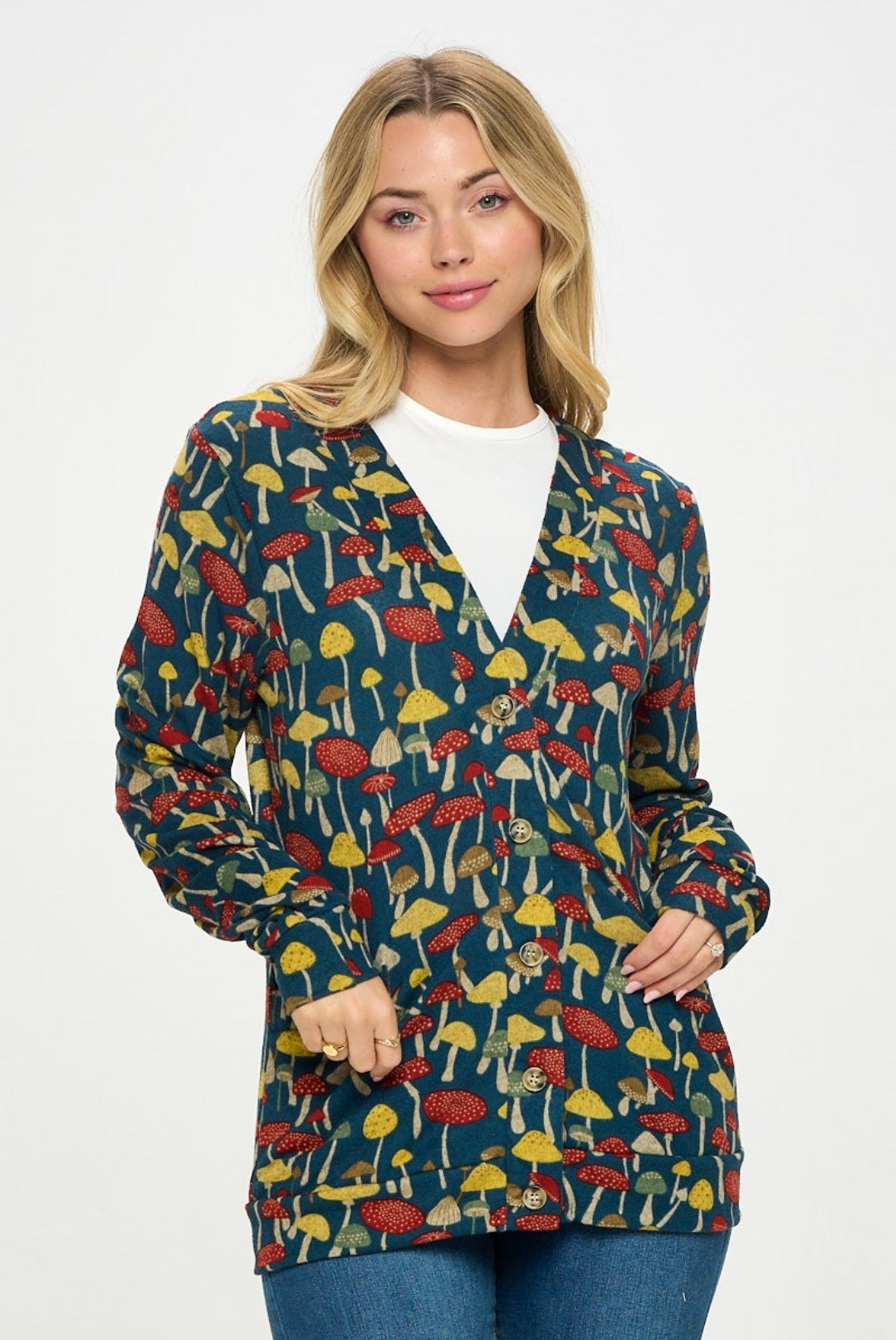 Mushroom Cardigan Vintage