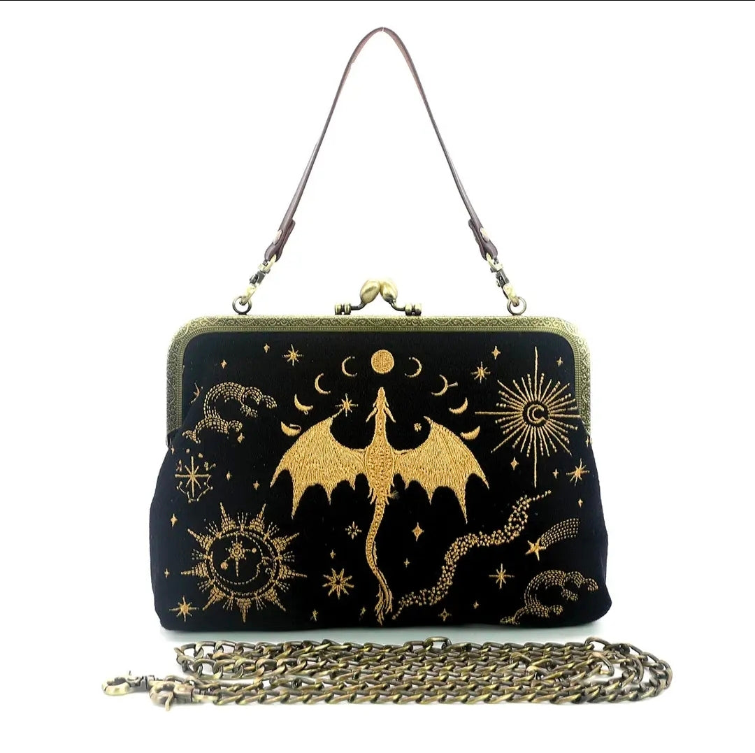 Dragon Kisslock Bag