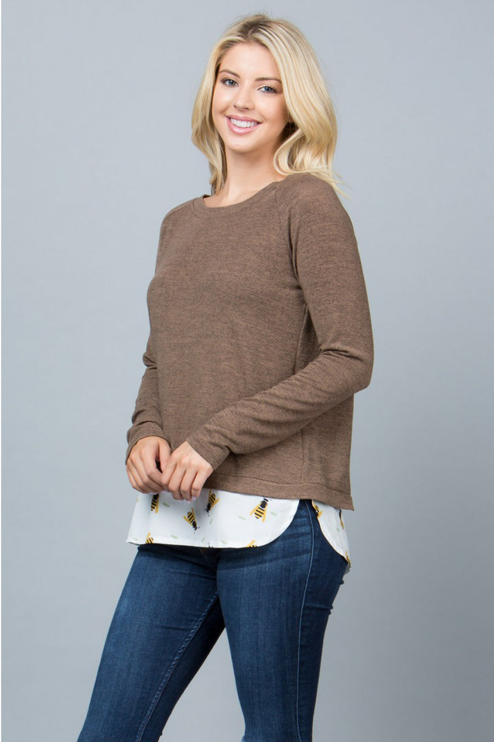 Bee Open Back Sweater