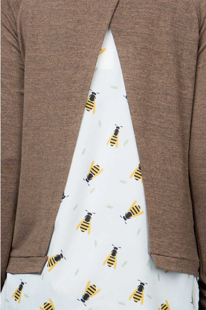 Bee Open Back Sweater