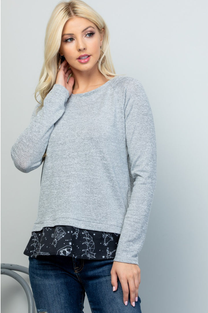 Animal Constellations Open Back Sweater