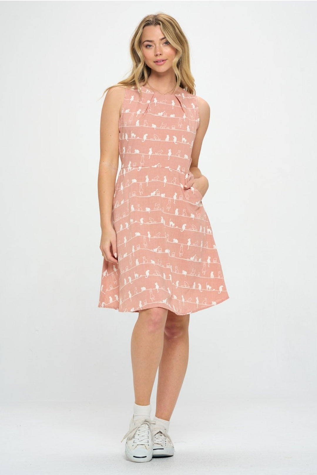 Cat Dress Pink