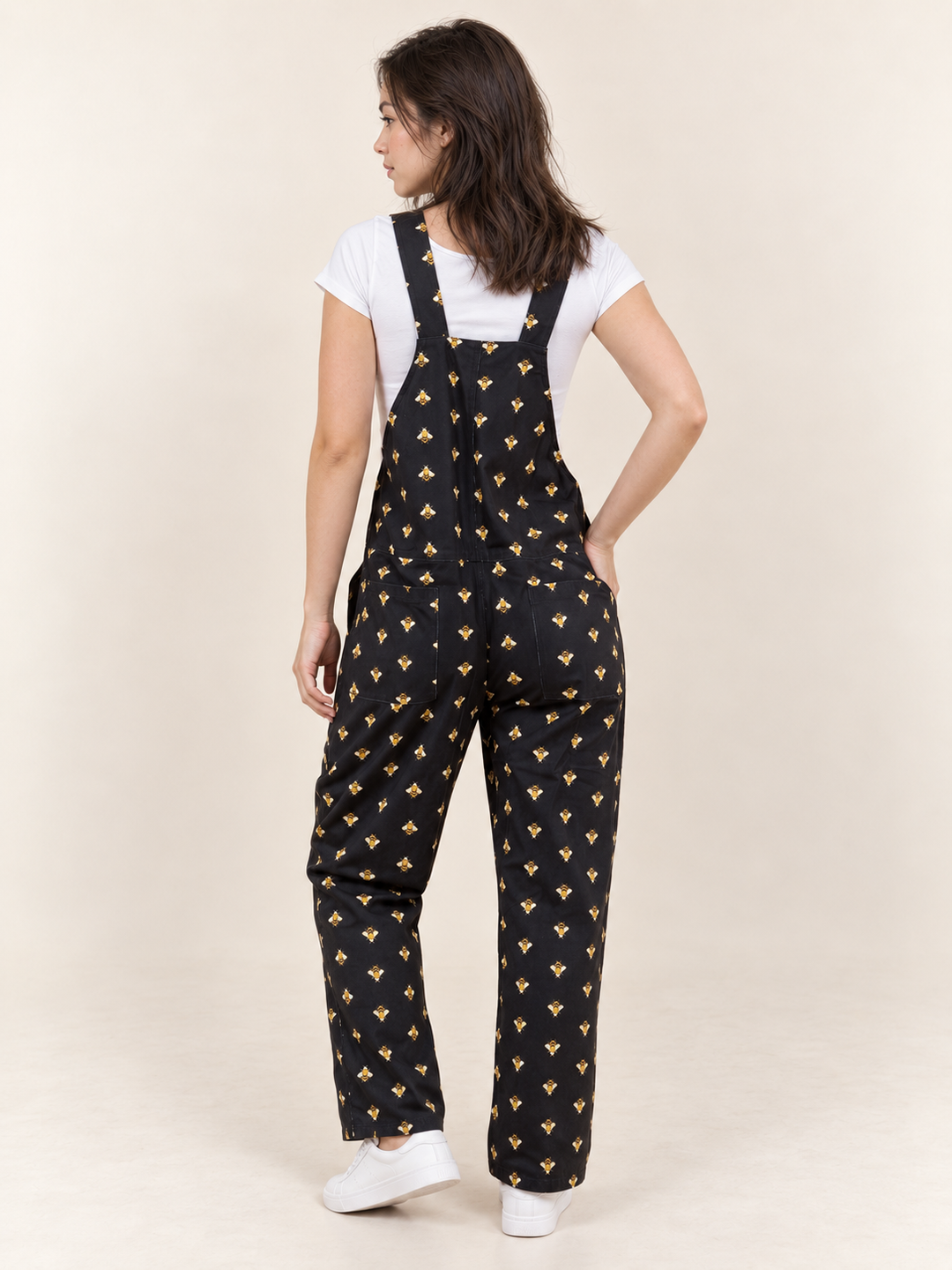Bee Overalls full-body back view