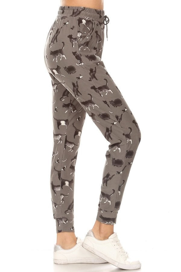 Gray Cat Joggers