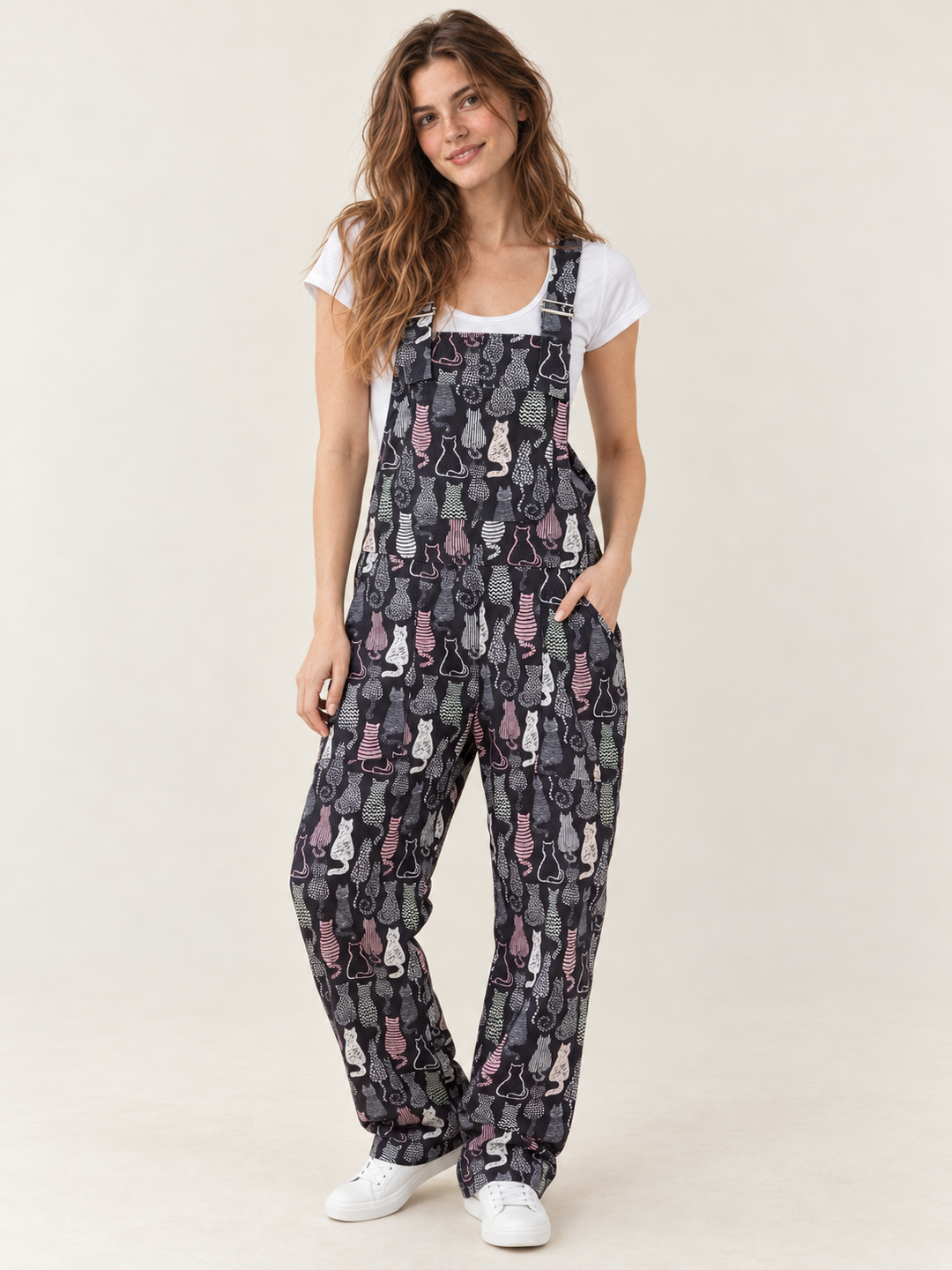 Cat Overalls – full-body front view