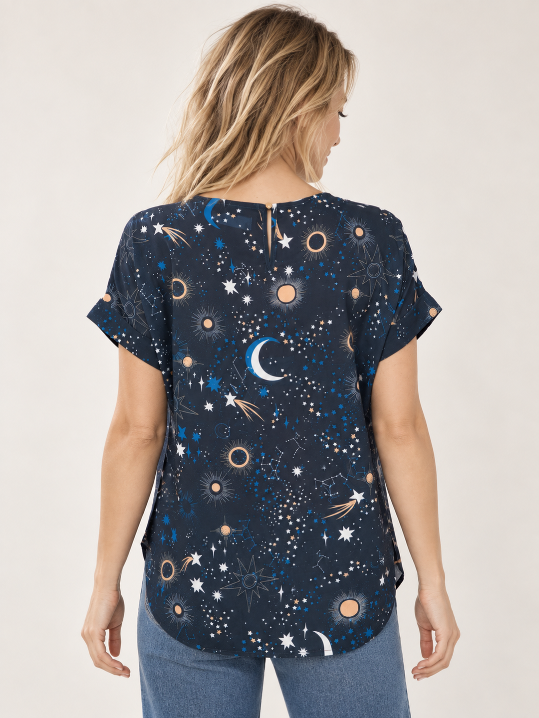 Celestial Top back view on model