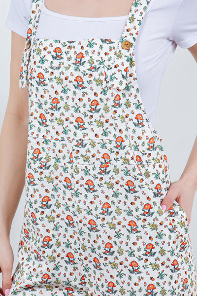 Charming Mushroom Overalls