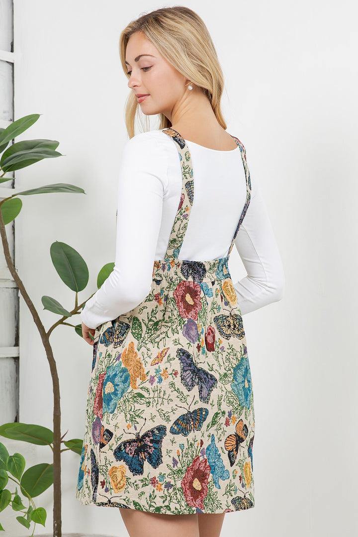 Butterfly Tapestry Overall Dress
