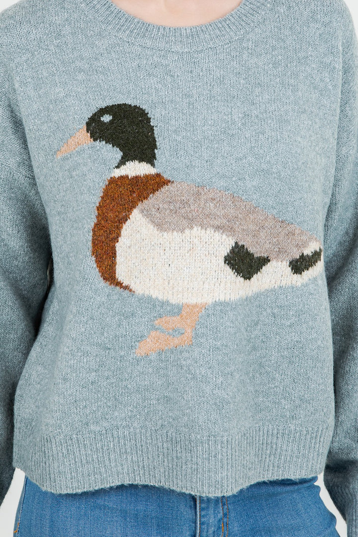 Mallard Duck Sweater Blue