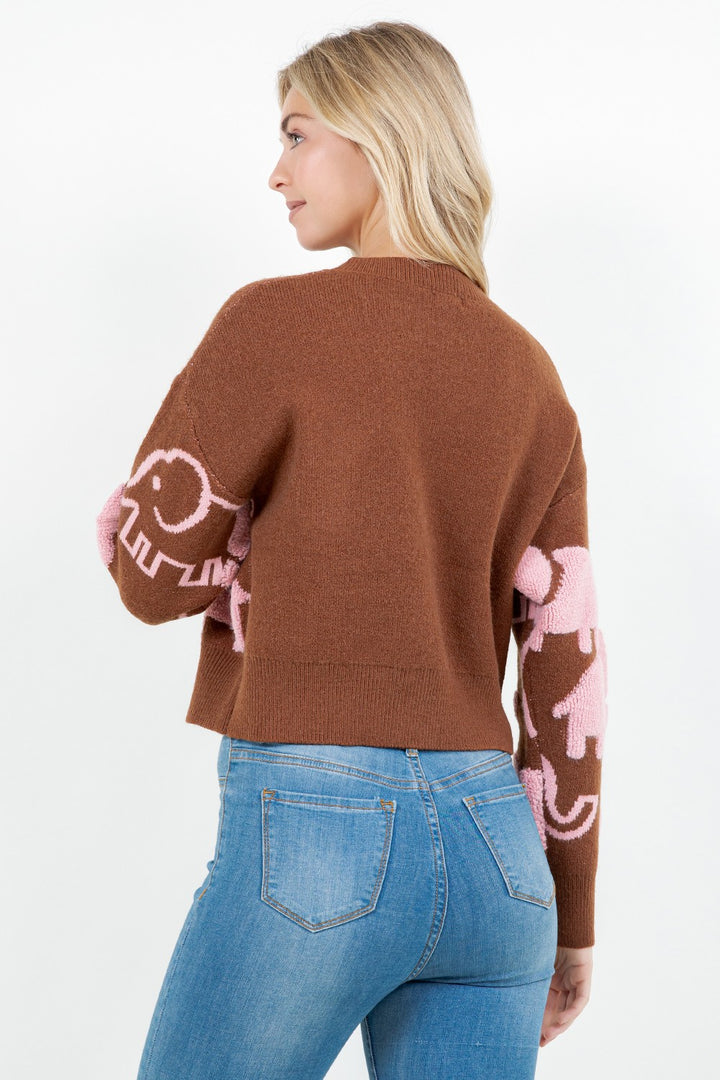 Elephant Sweater Rust