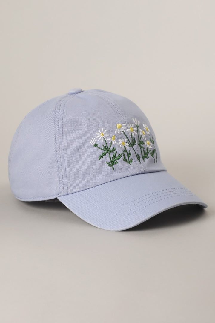 Flower Bloom Hat Light Blue