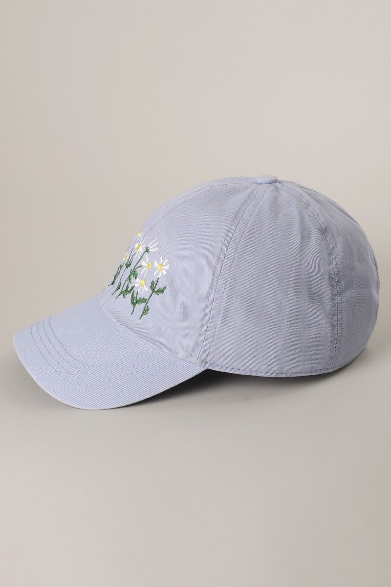 Flower Bloom Hat Light Blue