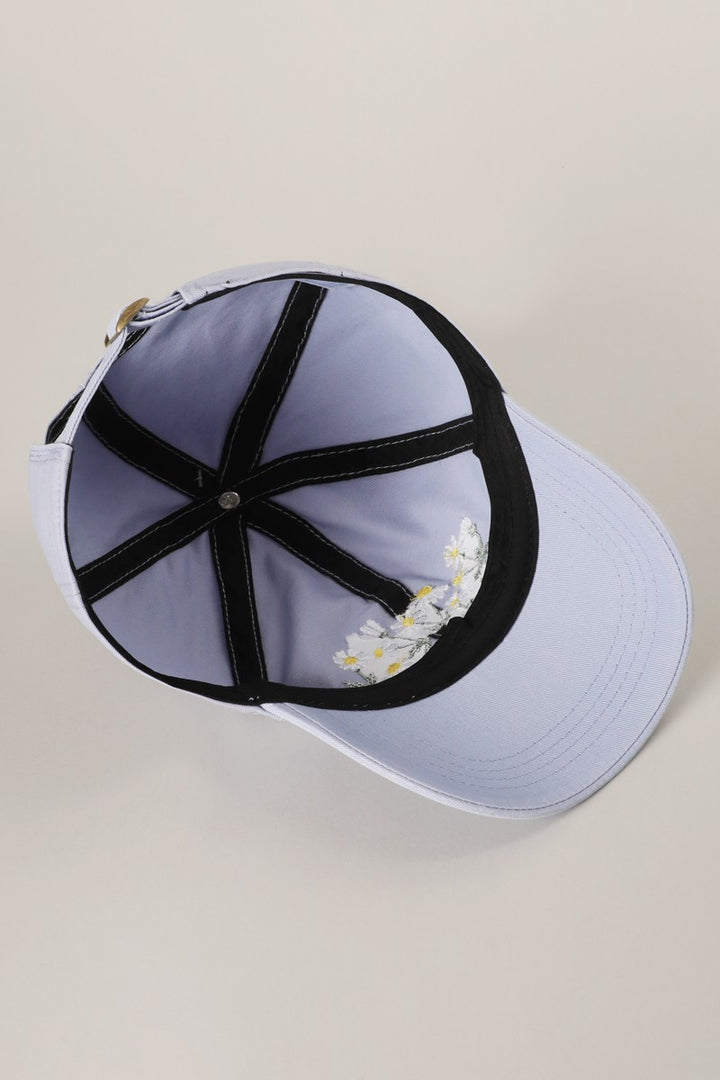 Flower Bloom Hat Light Blue