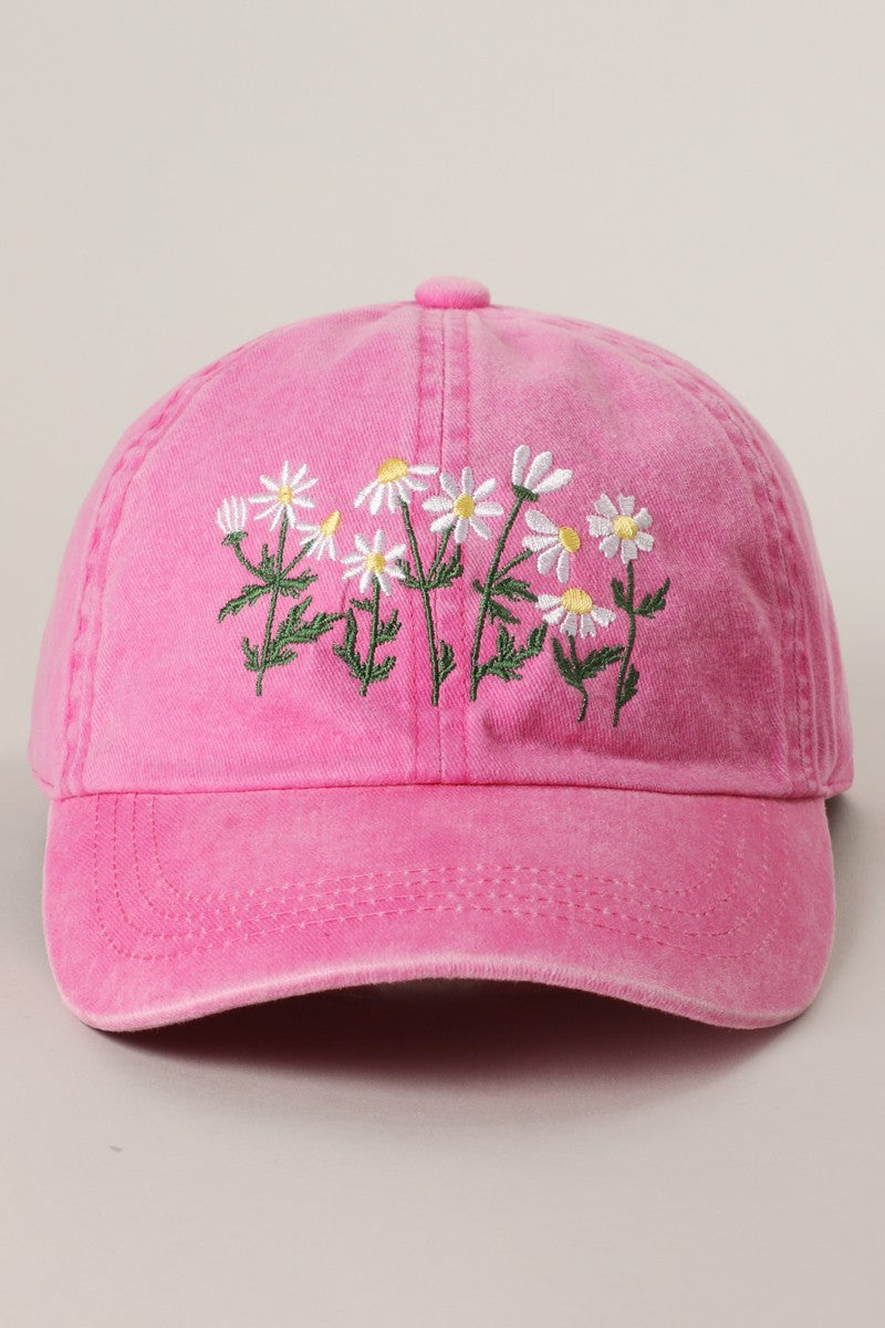 Flower Bloom Hat Hot Pink