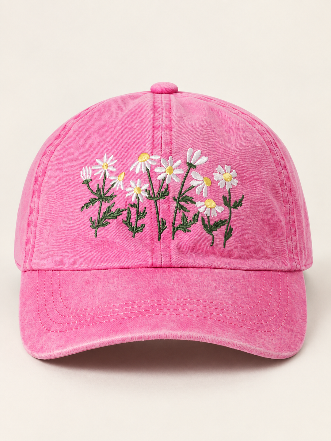 Flower Bloom Hat Hot Pink front view