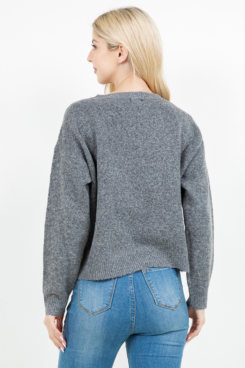 Frenchie Dog Sweater Charcoal