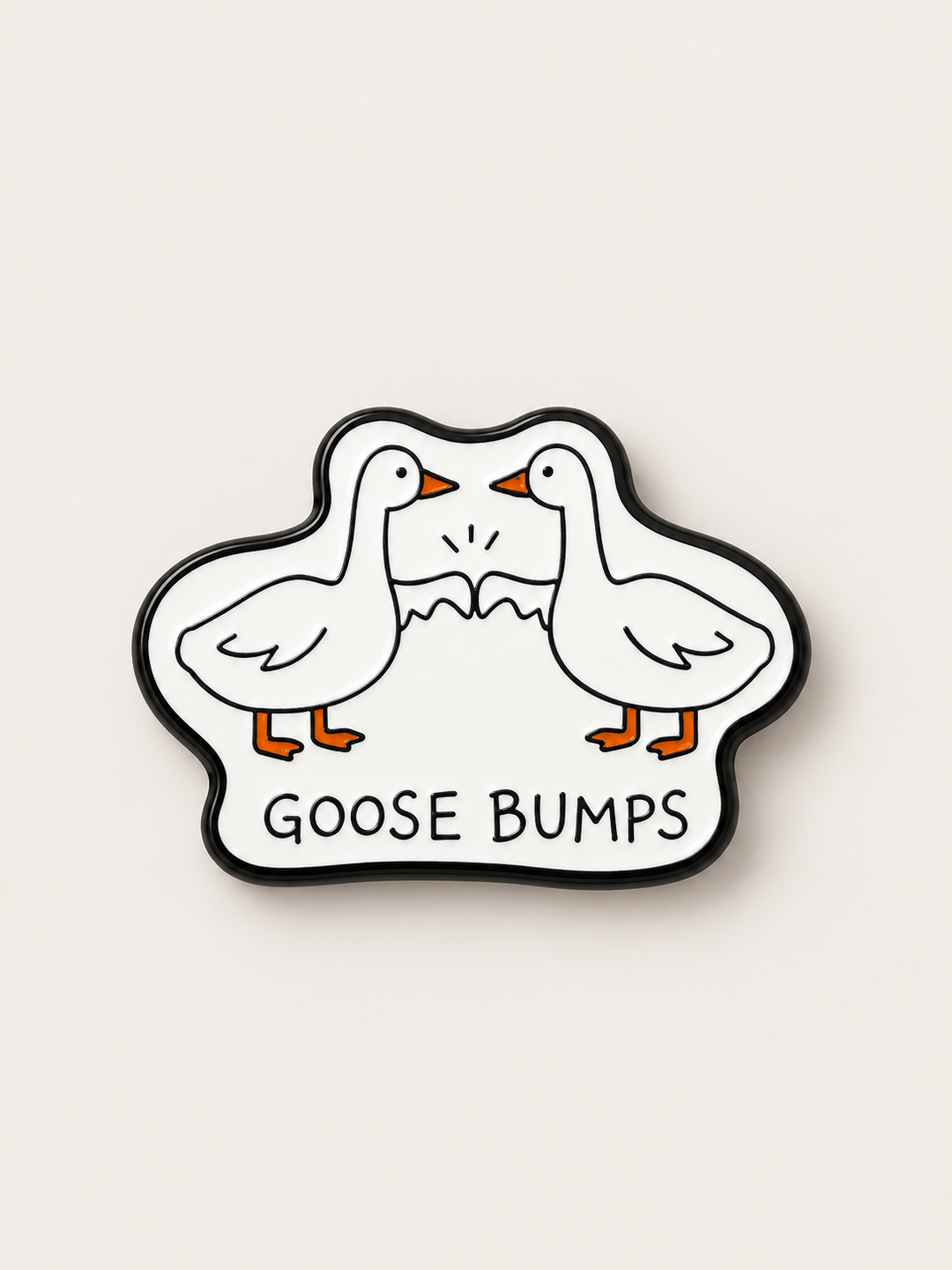 Goose Bumps Pin shown on a warm neutral background