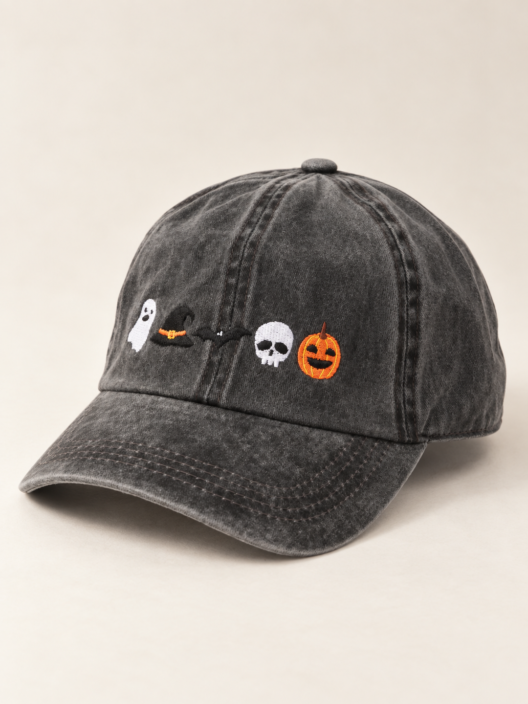 Halloween Icons Hat Black angled view
