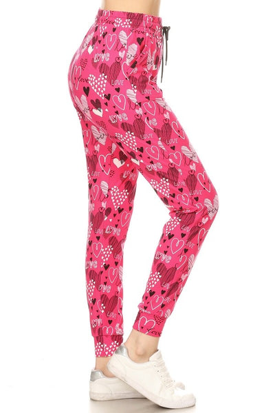 Heart Joggers Pink