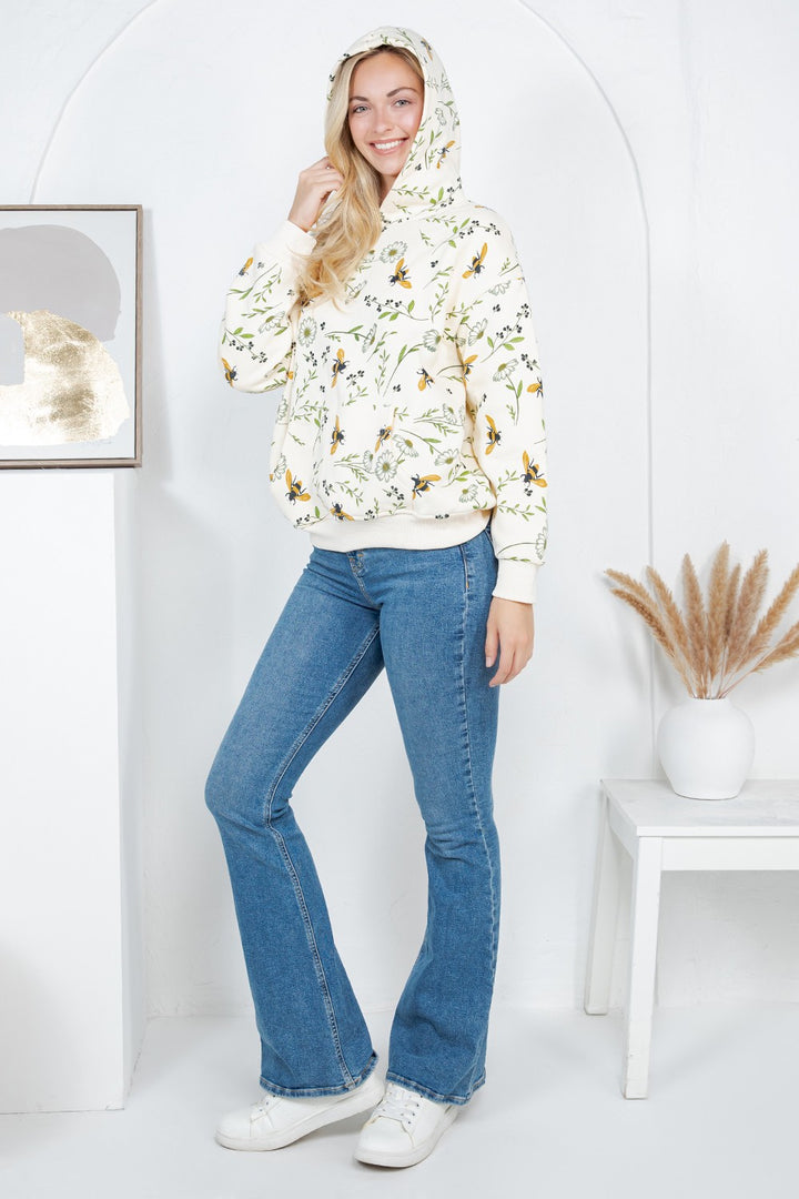 Bee Hoodie Cream