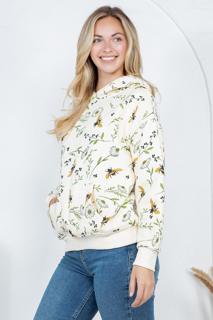 Bee Hoodie Cream