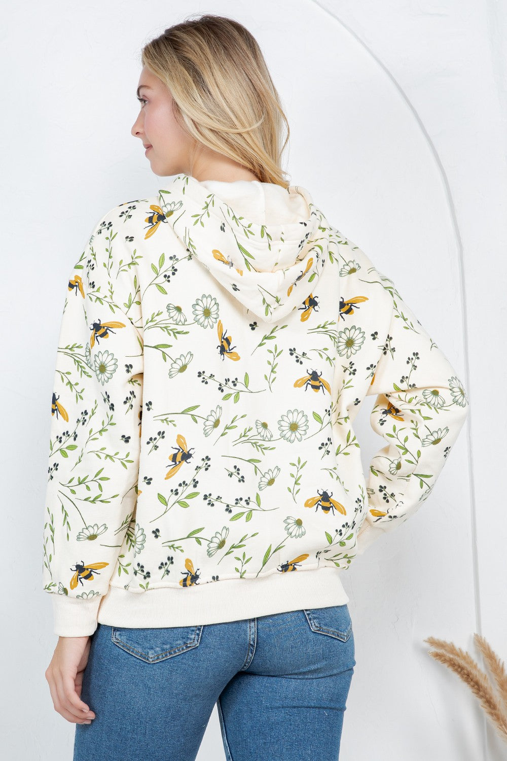Bee Hoodie Cream
