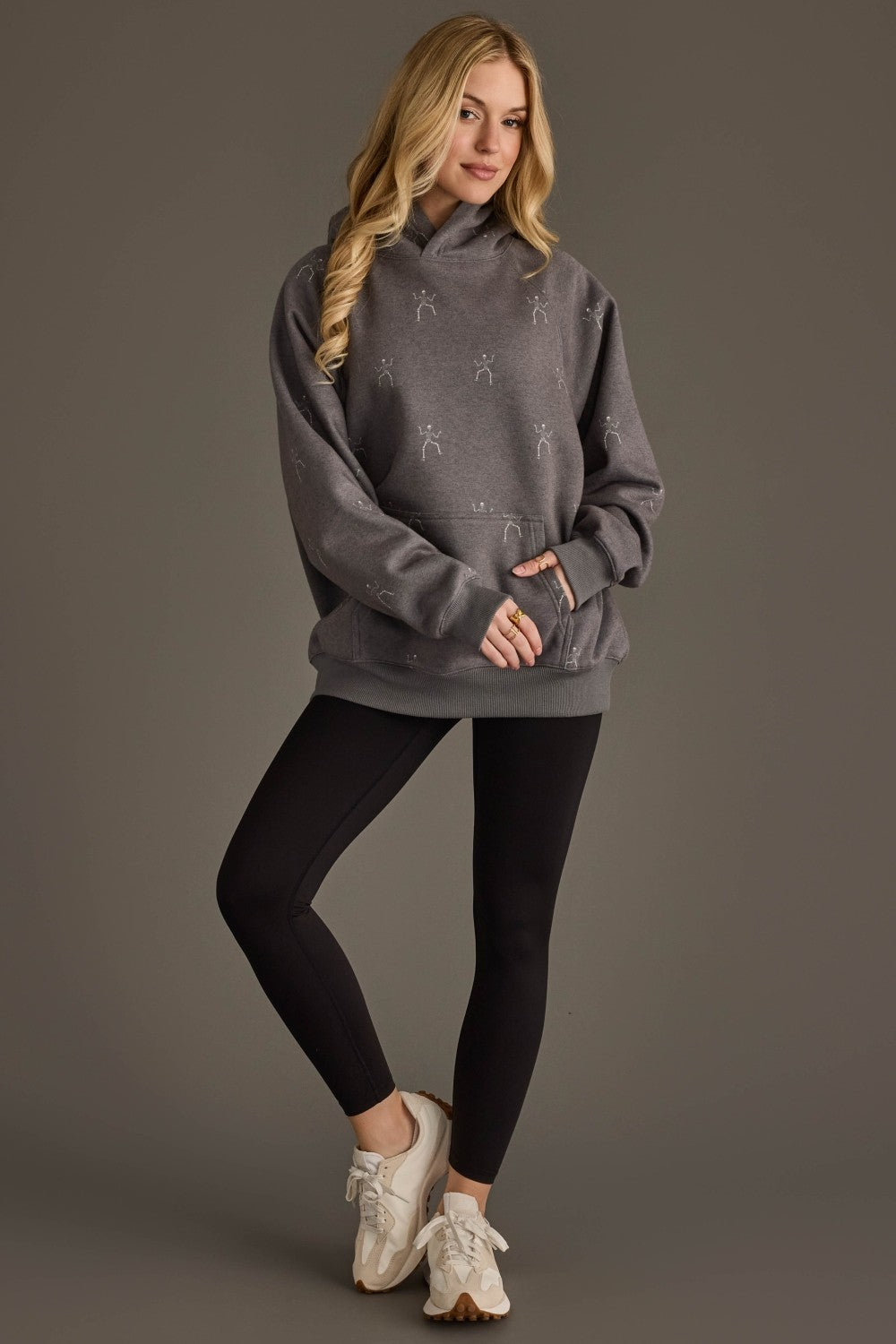 Halloween Hoodie Dancing Skeleton