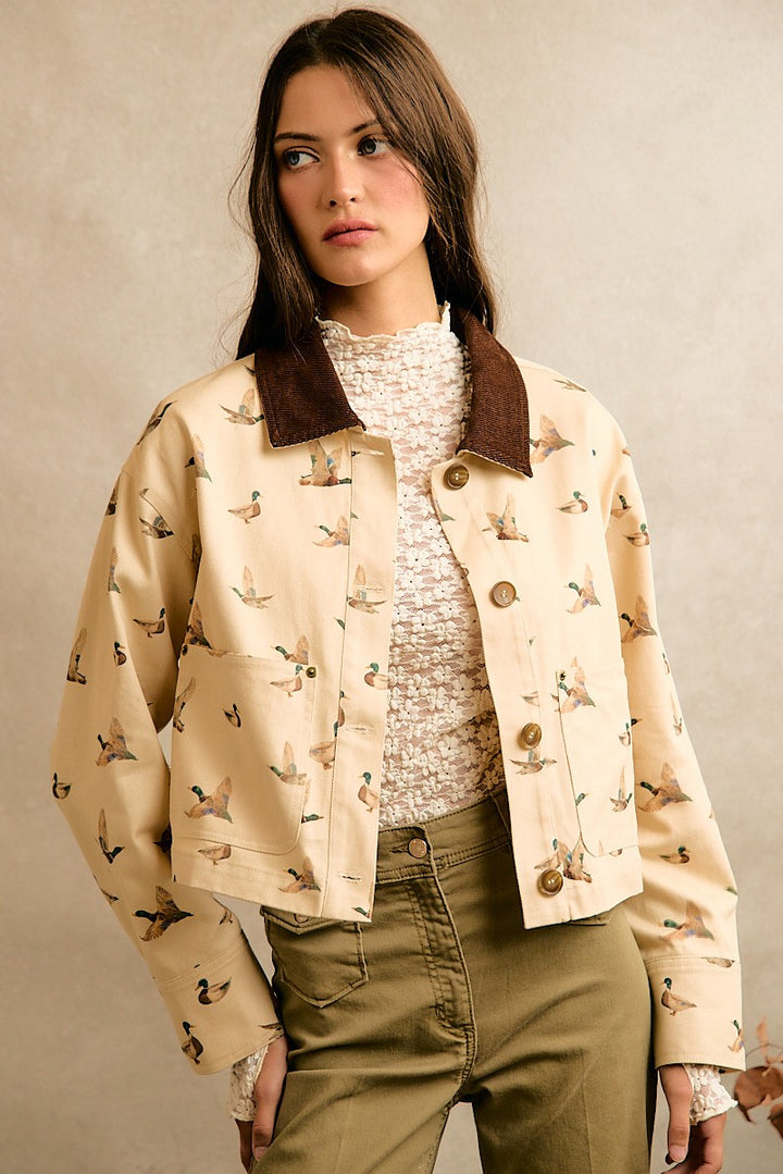 Duck Corduroy Collar Jacket