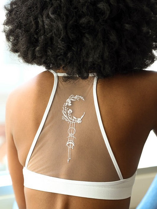 Moon Bralette White – back detail
