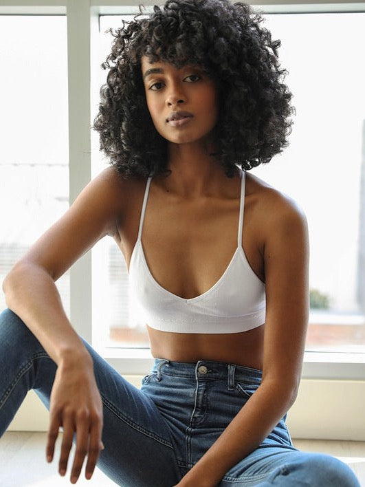 Moon Bralette White – front view