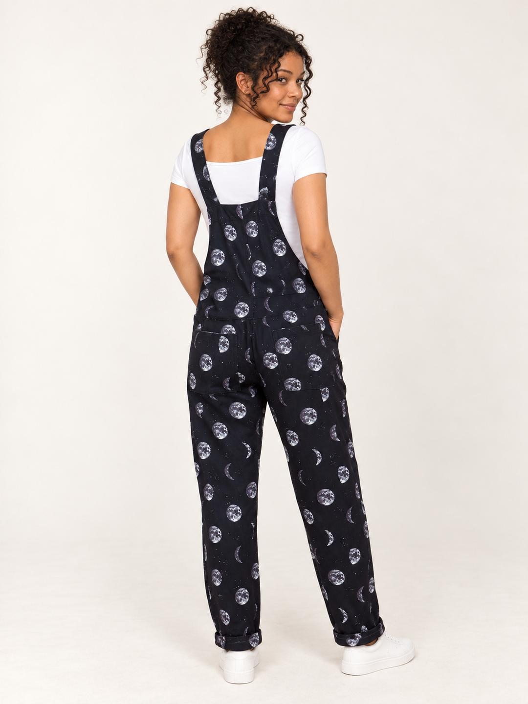 Moon Phase Overalls full-body back view