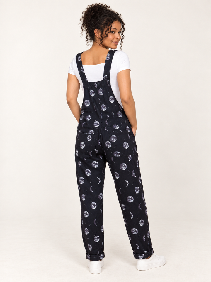 Moon Phase Overalls full-body back view