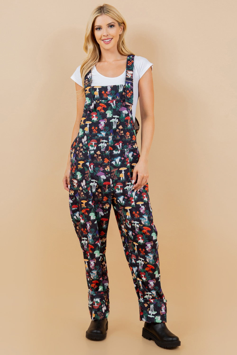 Mushroom Garden Overalls