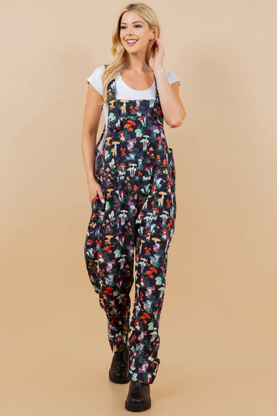 Mushroom Garden Overalls