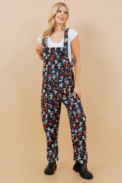 Mushroom Garden Overalls