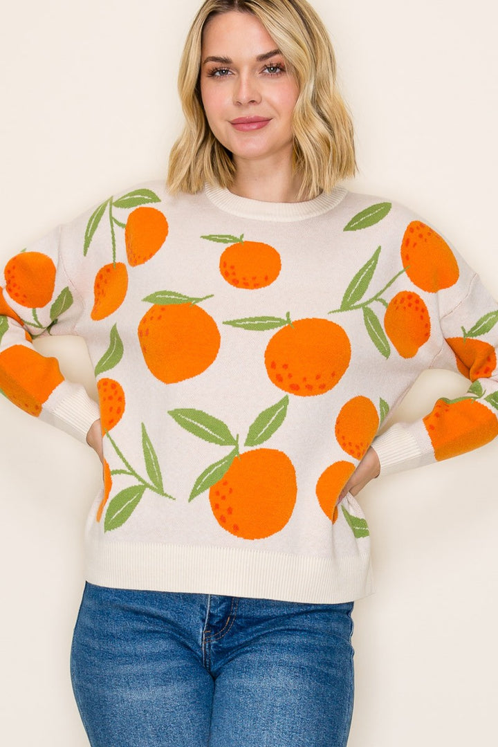 Orange Sweater