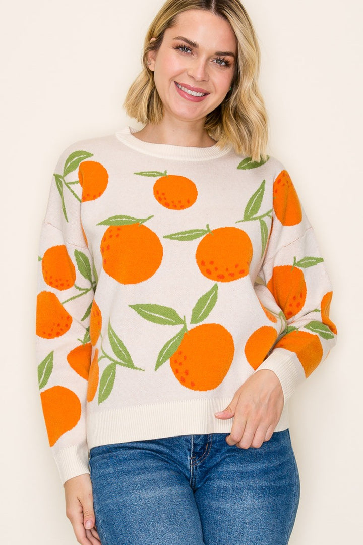 Orange Sweater