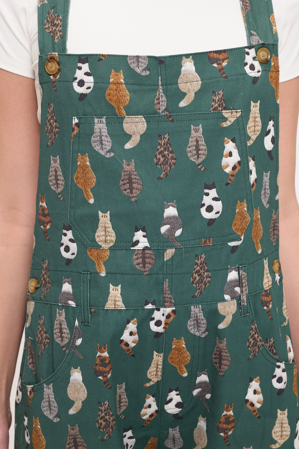 Cat Short Overalls Green