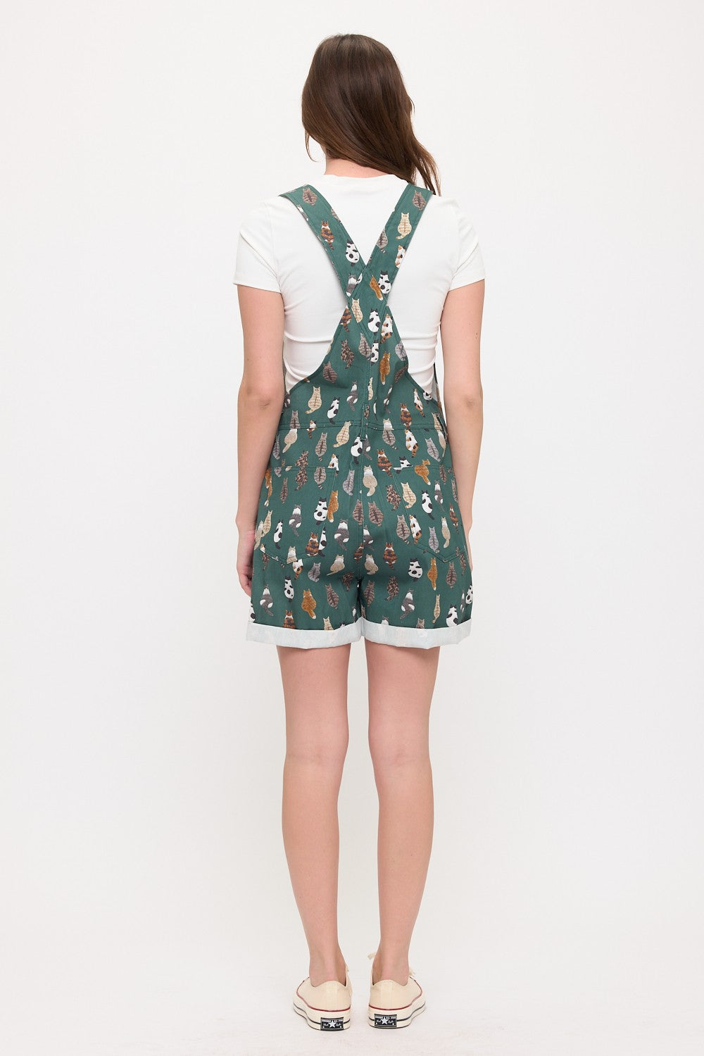 Cat Short Overalls Green