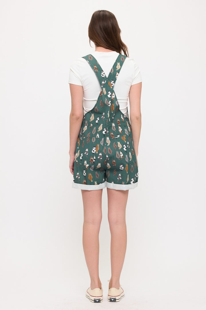 Cat Short Overalls Green