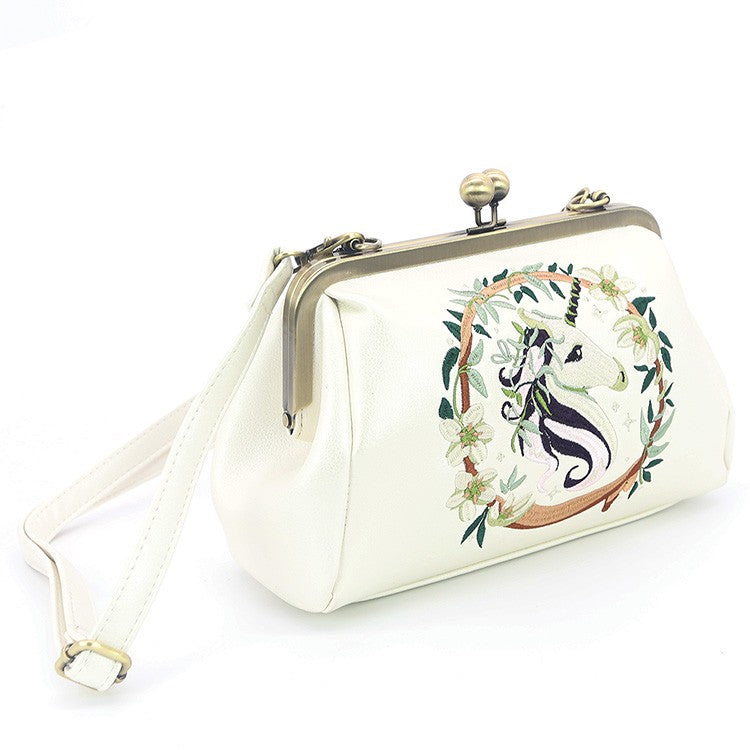 Unicorn Kisslock Bag