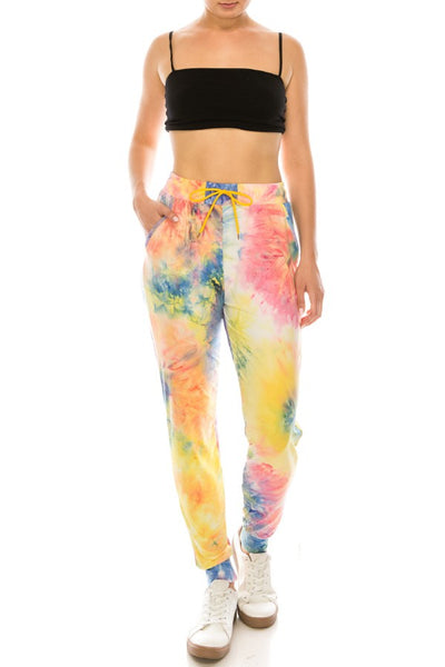 Rainbow Tie Dye Joggers