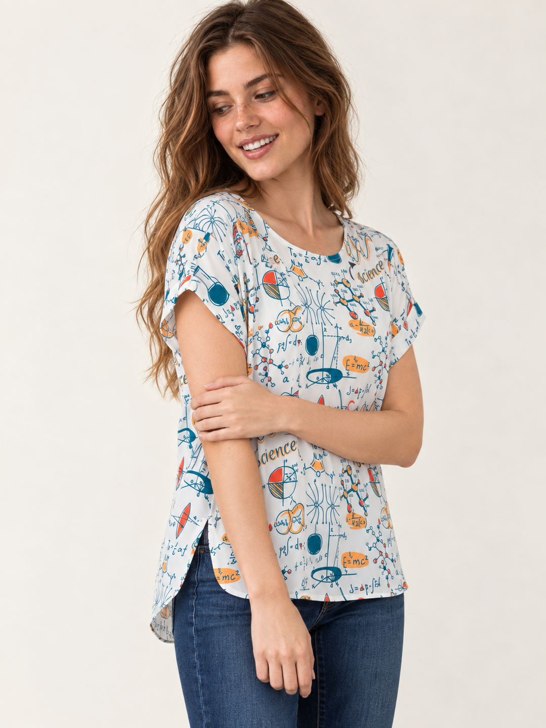 Science Top on model - angled view