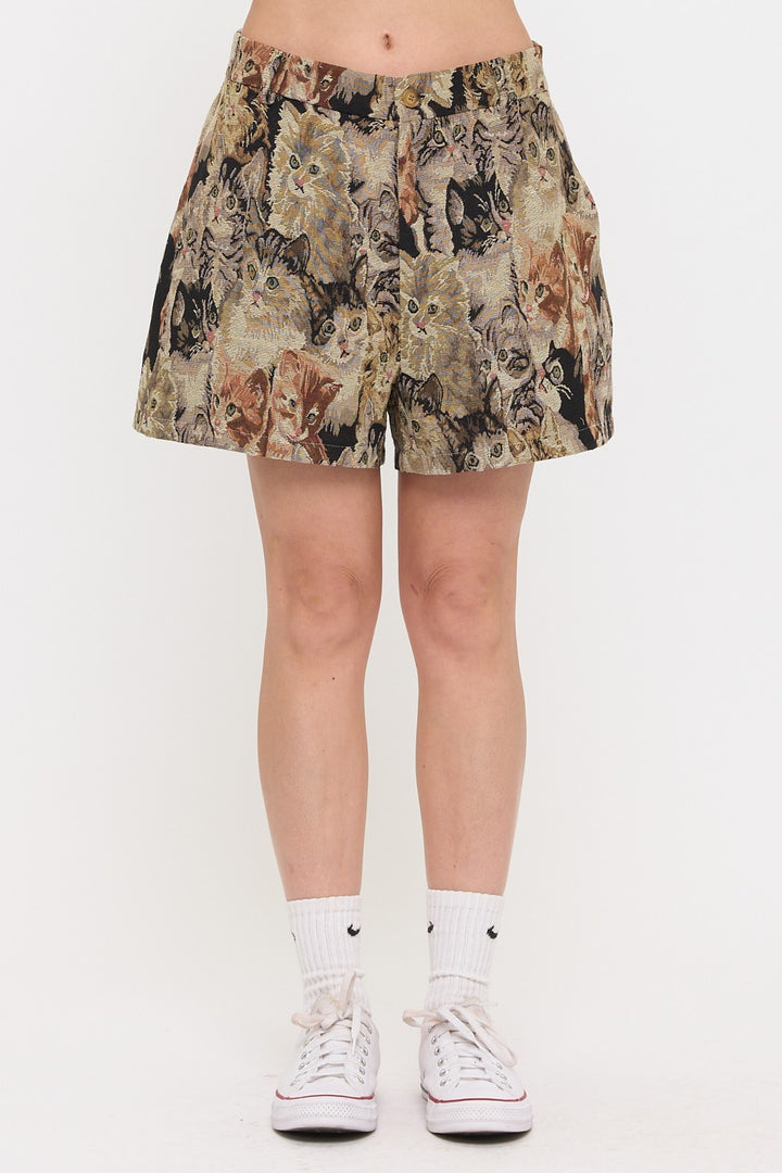 Cat Tapestry Shorts