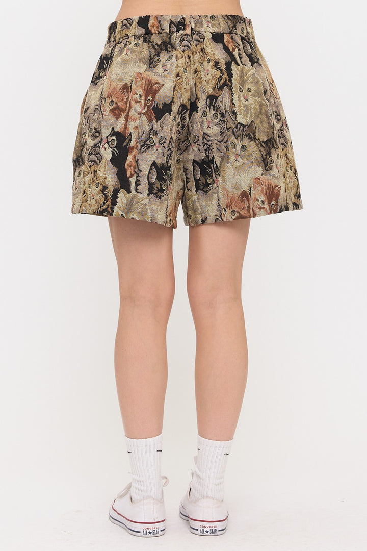 Cat Tapestry Shorts