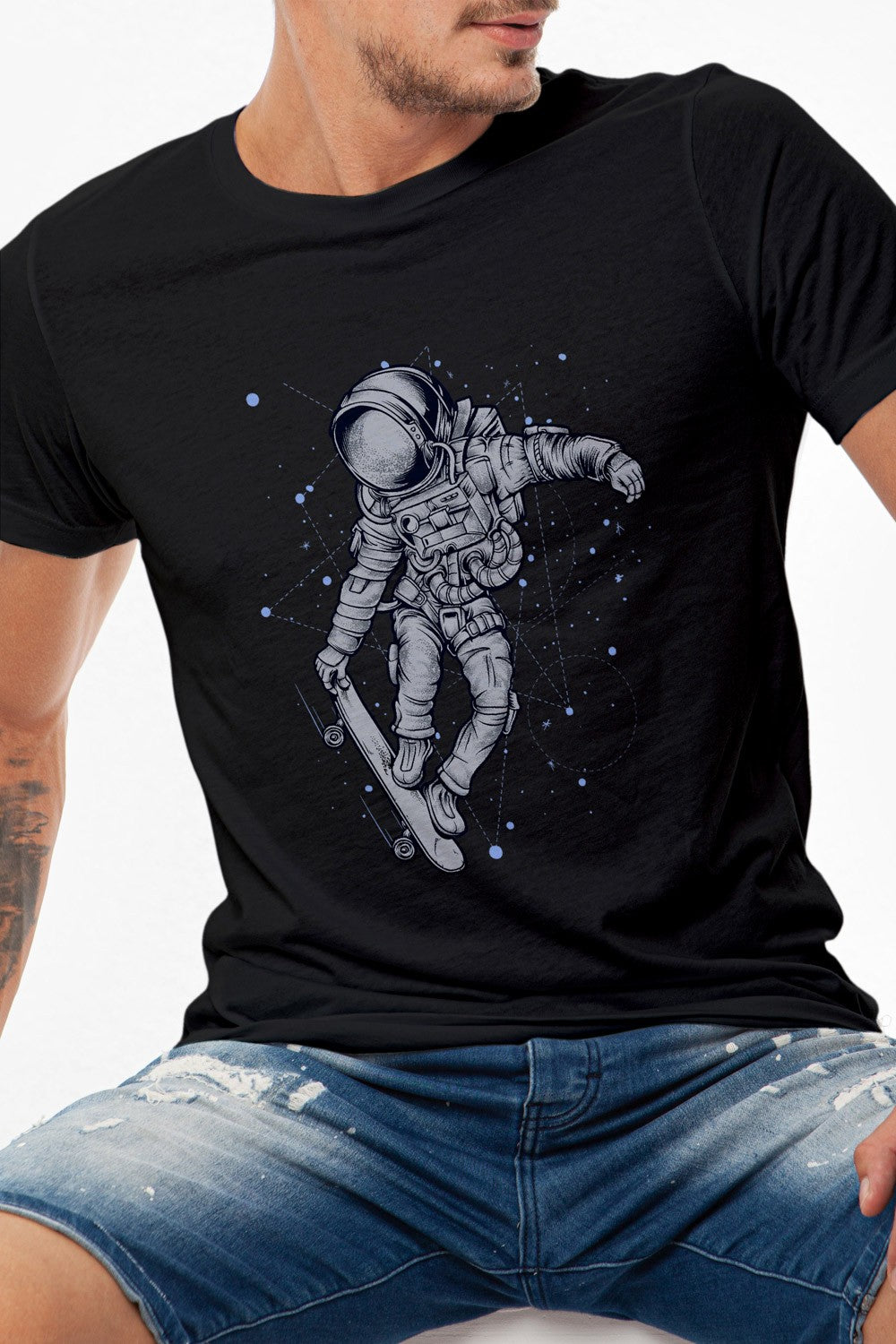 Skateboarding Astronaut Tee