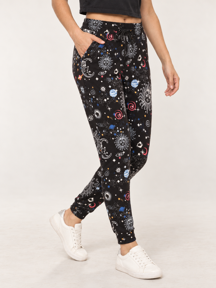Space Sun Joggers angled fit view