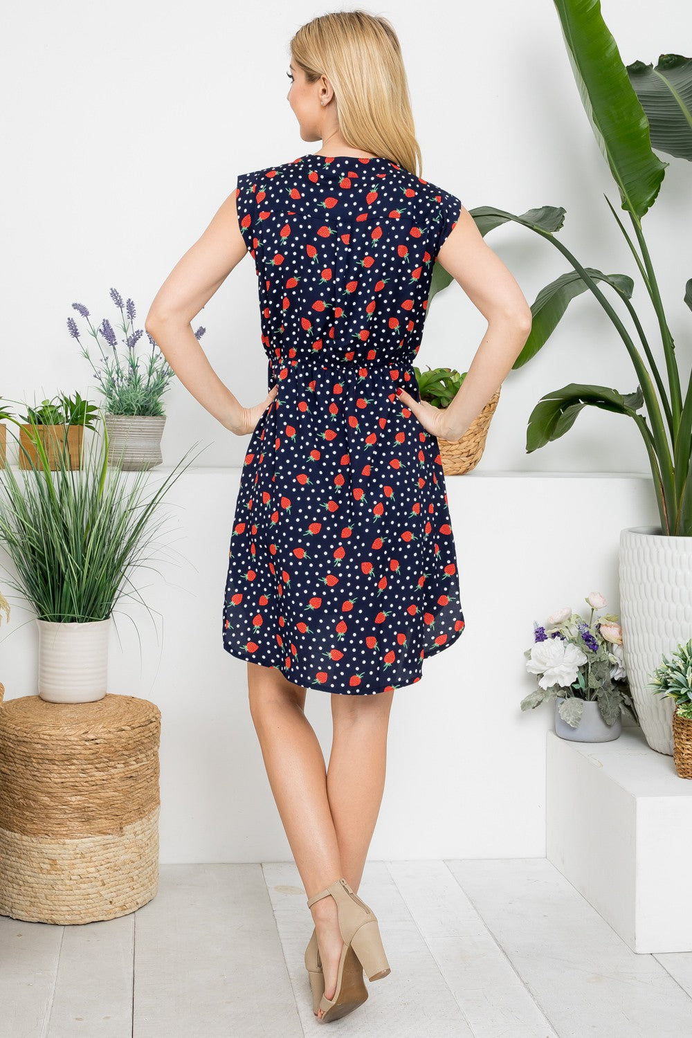 Strawberry V-neck Dress