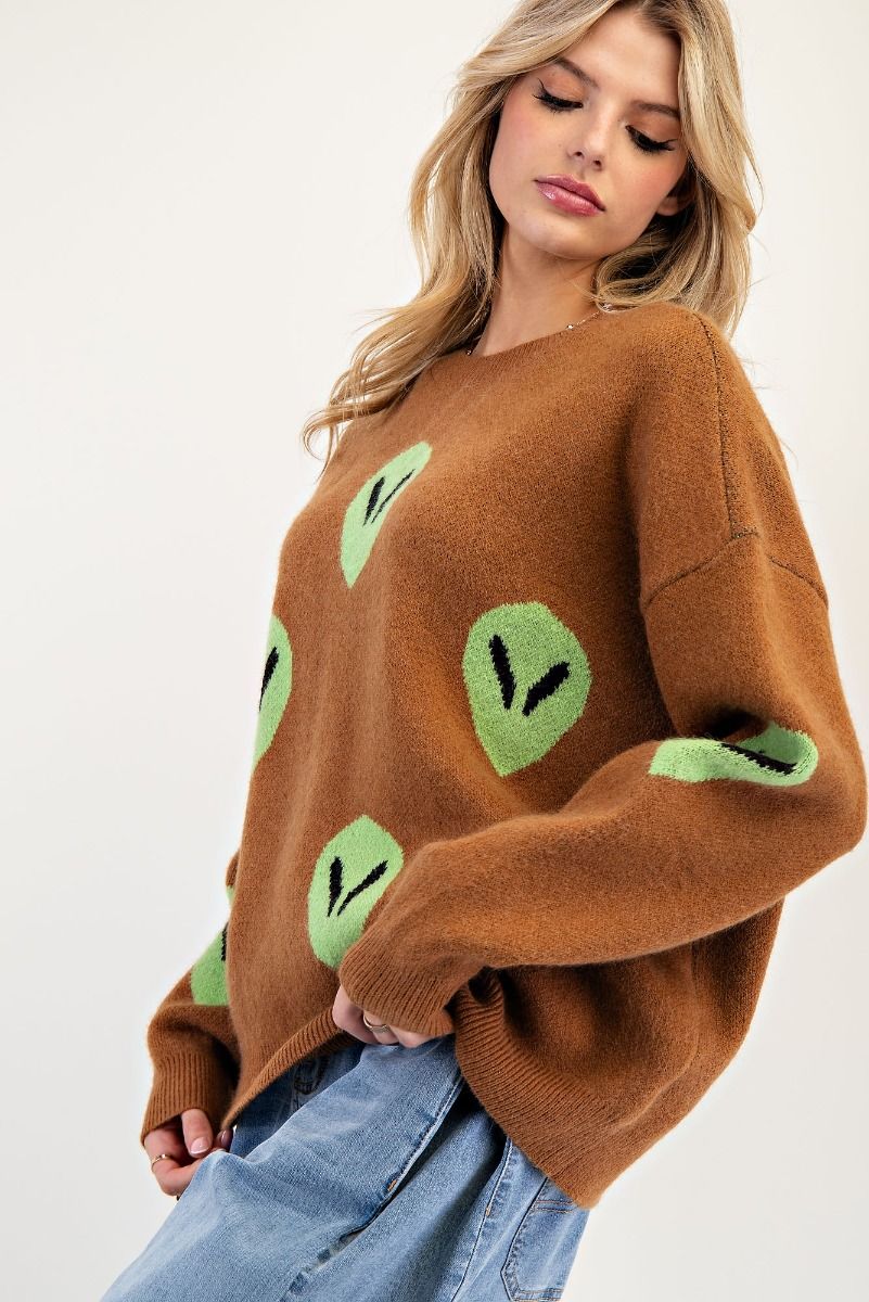 Alien Sweater Brown