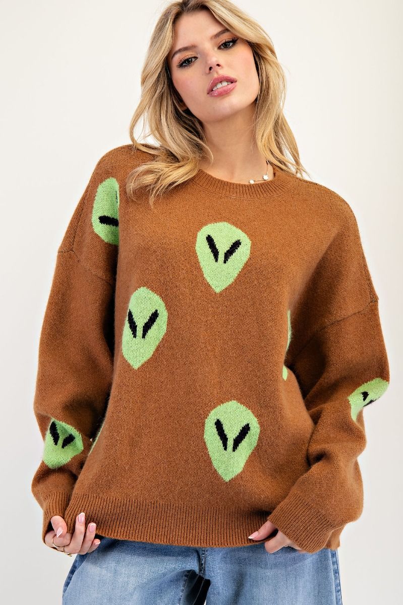 Alien Sweater Brown